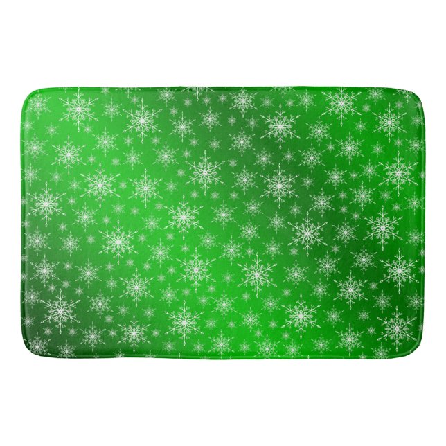 white,star, stars, Christmas + Sample, coloured, Bath Mat (Front)