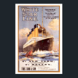 White Star Titanic and Olympic Vintage Poster<br><div class="desc">White Star Titanic and Olympic Vintage Poster</div>