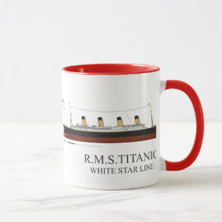 white star titanic mug