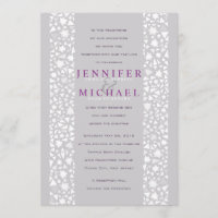 WHITE STAR WALL Jewish Wedding Invitation