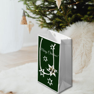 White Stars Garden Service Photo Merry Christmas Small Gift Bag