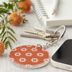 White Stars Key Chain