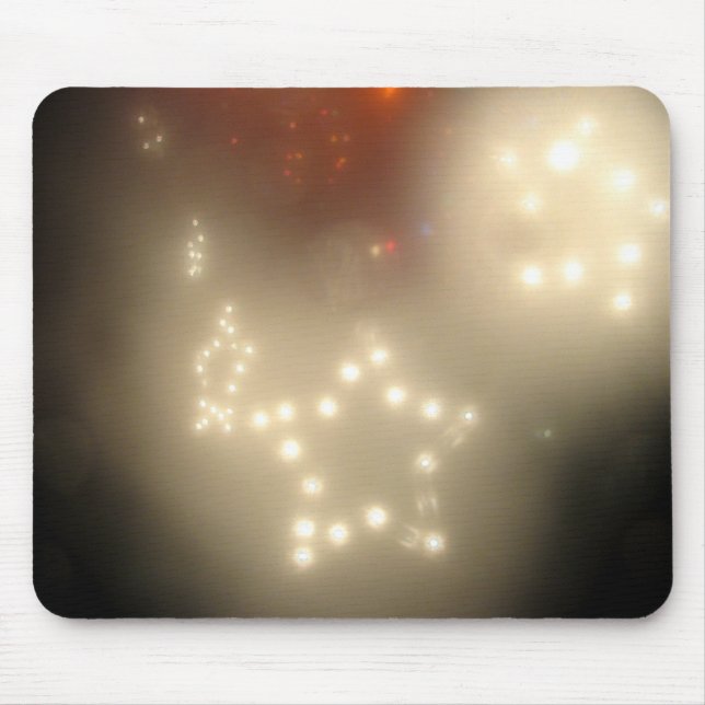 White Stars Mouse Pad (Front)