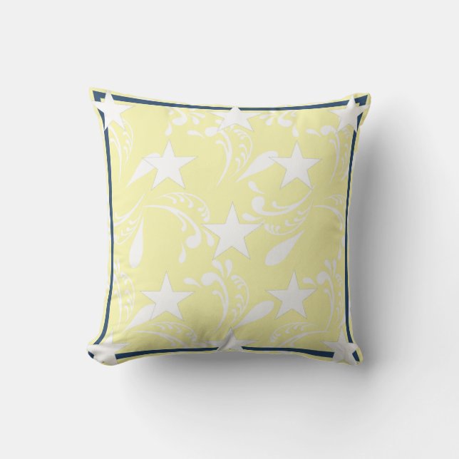 White Stars Pillow (Front)