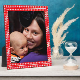 White Stars Red Frame Image Your Photo