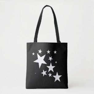 White Stars Star-Pattern-Design Costume Gift Tote Bag