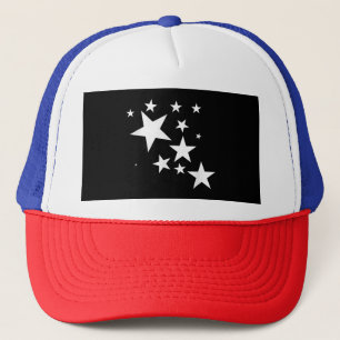 White Stars Star-Pattern-Design Costume Gift Trucker Hat
