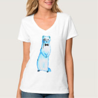 White Stoat Ermine Cute Ferret Lover Art