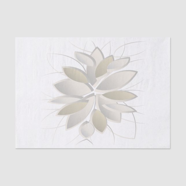 white stone petals tissue paper (Front)