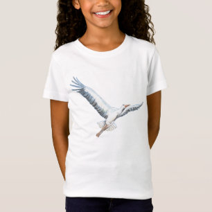 White stork flying  T-Shirt