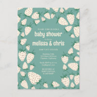 White Strawberry Cute Pineberry CUSTOM BABY SHOWER