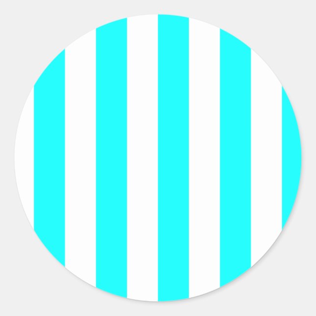 White Striped Sticker (Front)