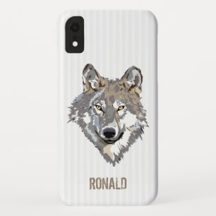 White Stripes And Wolf Case-Mate iPhone Case