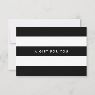 White Stripes & Custom Colour Gift Certificate