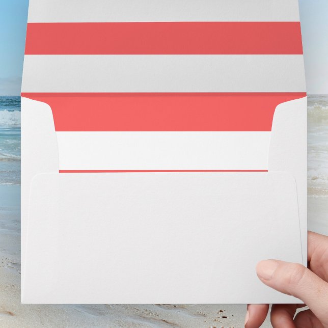 White Stripes Editable Background Colours Envelope (Creator Uploaded)