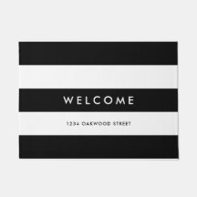 White Stripes Editable Background Colours Welcome