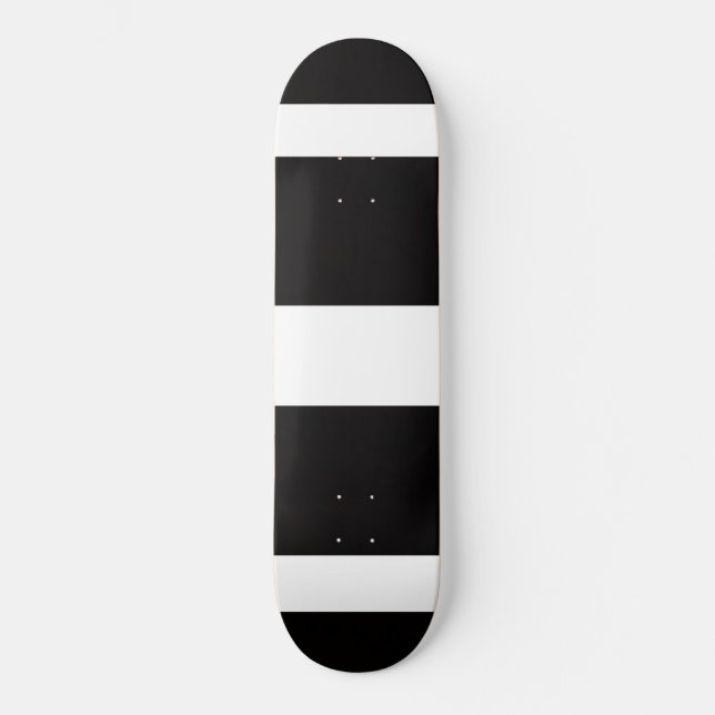 white stripes pattern skateboard (Front)
