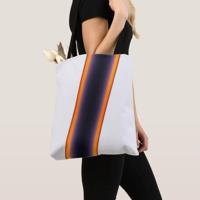 White Stripes Tote Bag (Close Up)