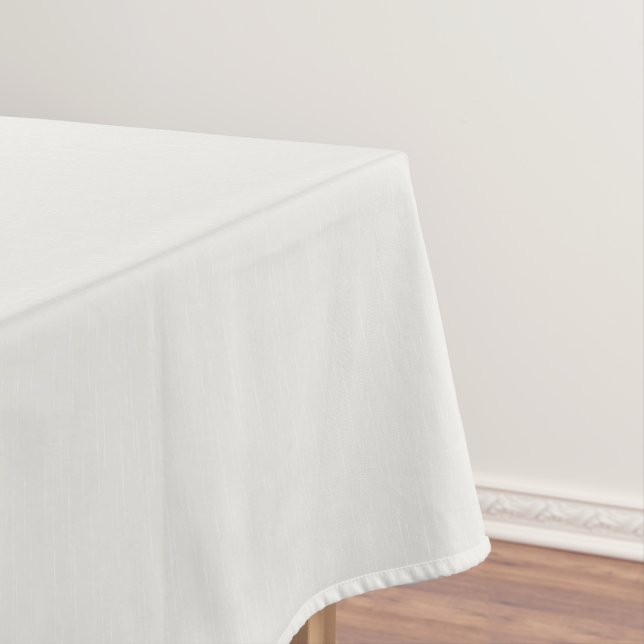White strokes on milky white. tablecloth (In Situ)