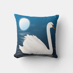 WHITE SWAN CUSHION