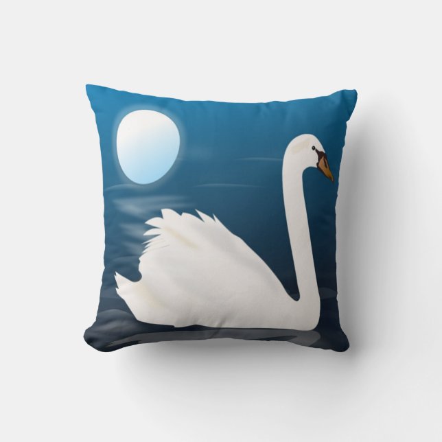 WHITE SWAN CUSHION (Front)