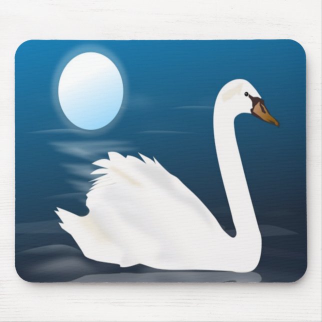 WHITE SWAN MOUSE PAD (Front)