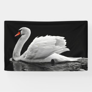 White Swan on Lake Banner