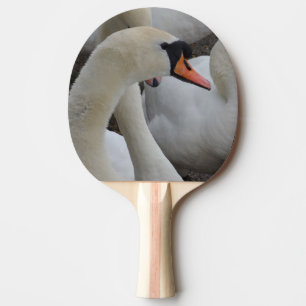White Swan Ping Pong Paddle, Red Rubber Back Paddle