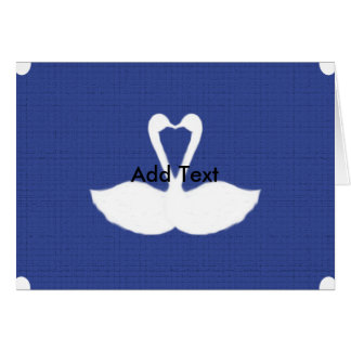 White Swans Card, Add Text