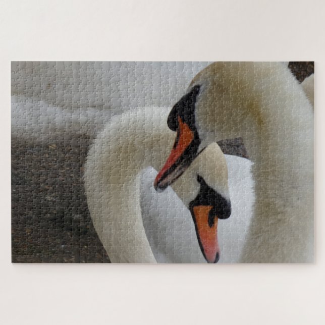 White Swans Jigsaw Puzzle (Horizontal)