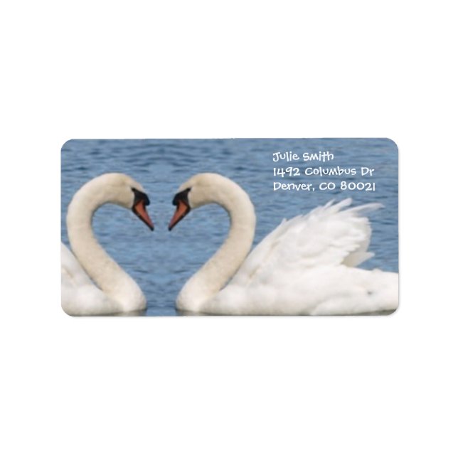 White Swans Label (Front)