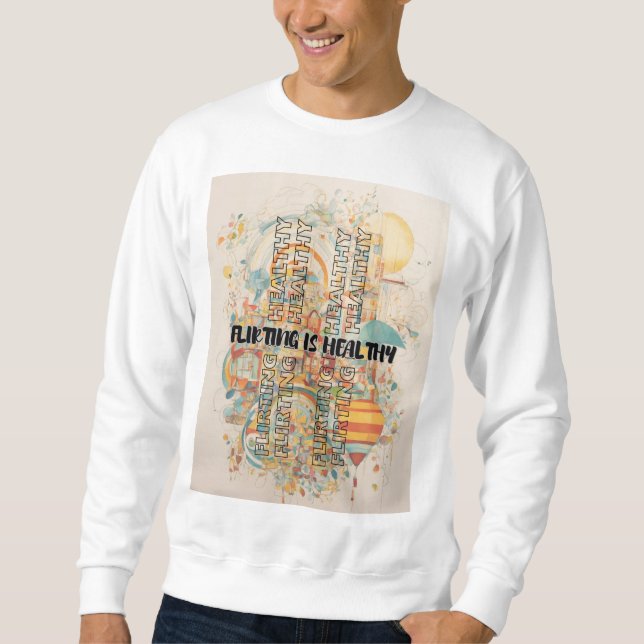 White sweatshirt for men (Front)