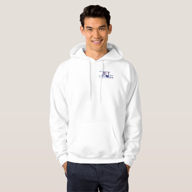 White Sweatshirt with Colour Logo (Front Full)