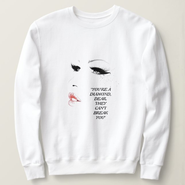 WHITE SWEATSHIRT (WOMEN) (Design Front)