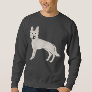 White Swiss Shepherd Berger Blanc Suisse Cute Dog Sweatshirt