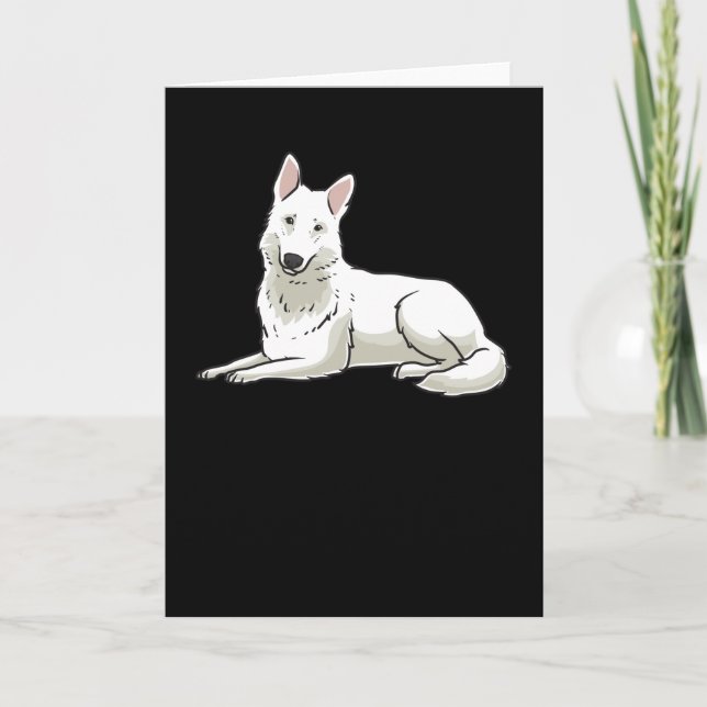 White Swiss Shepherd Card (Front)