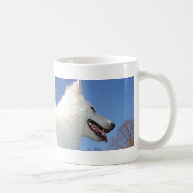 White Swiss Shepherd Coffee Mug (Right)