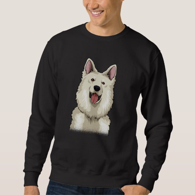 White Swiss Shepherd Gift Sweatshirt (Front)