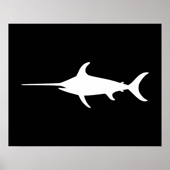 White Swordfish Poster (Front)