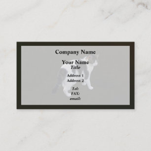 White Tabby With Dark Patches Business Card