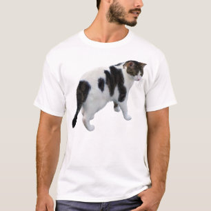 White Tabby With Dark Patches T-Shirt