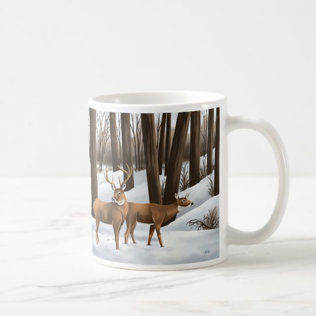 White Tail Deer Coffee Mug (Right)