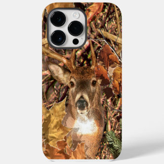White Tail Deer Head Fall Energy Spirited on a Case-Mate iPhone 14 Pro Max Case