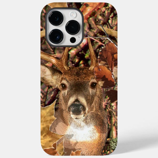 White Tail Deer Head Fall Energy Spirited on a Case-Mate iPhone Case (Back)