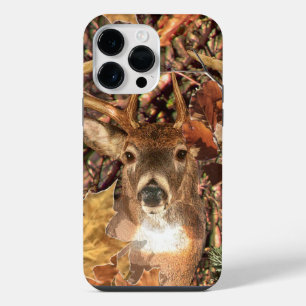White Tail Deer Head Fall Energy Spirited on a iPhone 14 Pro Max Case
