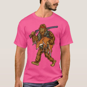 White Tail Deer Hunting Bigfoot Hunter T-Shirt