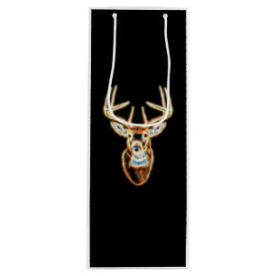 White Tail Head Energy Spirit Wine Gift Bag