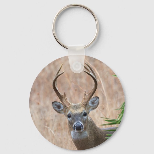 White-tailed Buck Key Ring (Front)