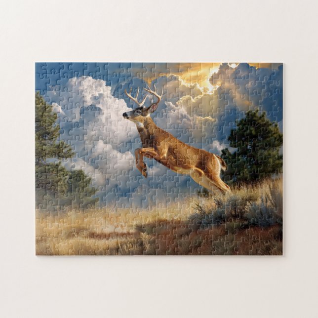 White Tailed Deer Buck Jigsaw Puzzle (Horizontal)