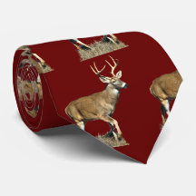 White Tailed Deer Buck Neck Tie